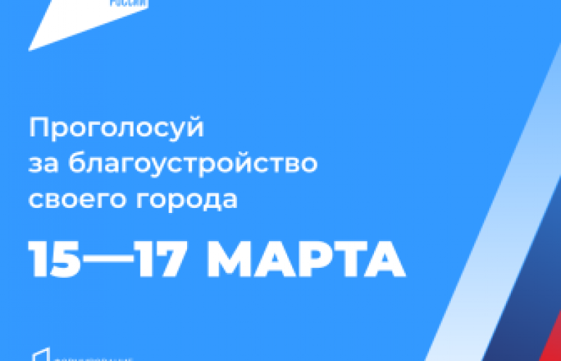 ПРОГОЛОСУЙ ЗА БЛАГОУСТРОЙСТВО СВОЕГО ГОРОДА